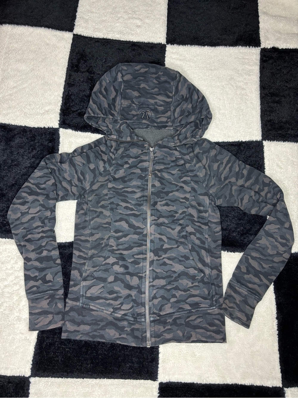 Lululemon Camo Zip-Up scuba Jacket